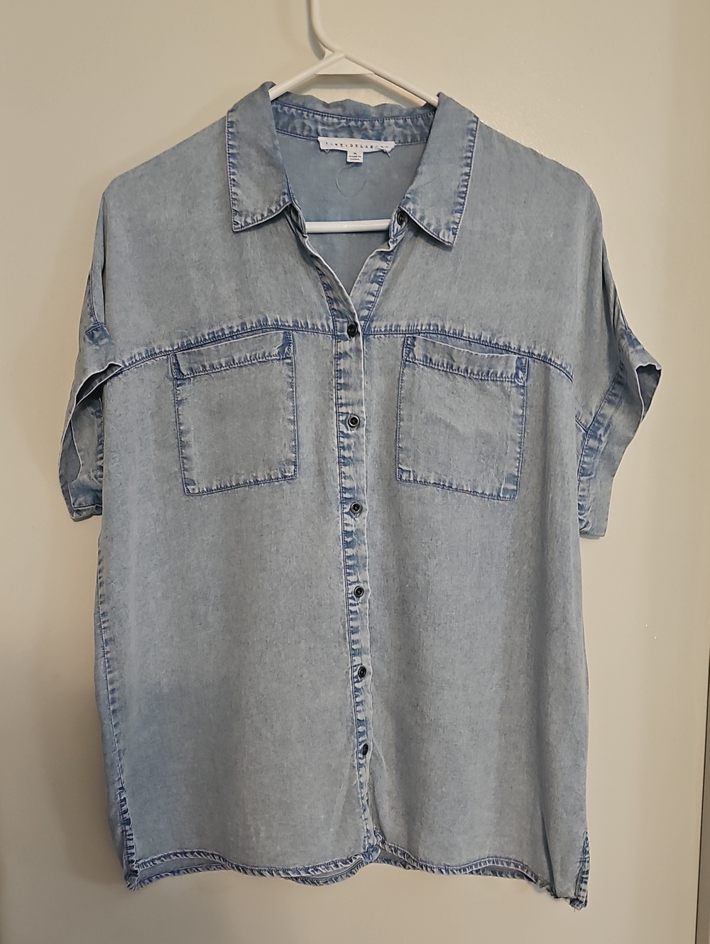Jane and Delancey Light Blue Button-Down Denim Shirt